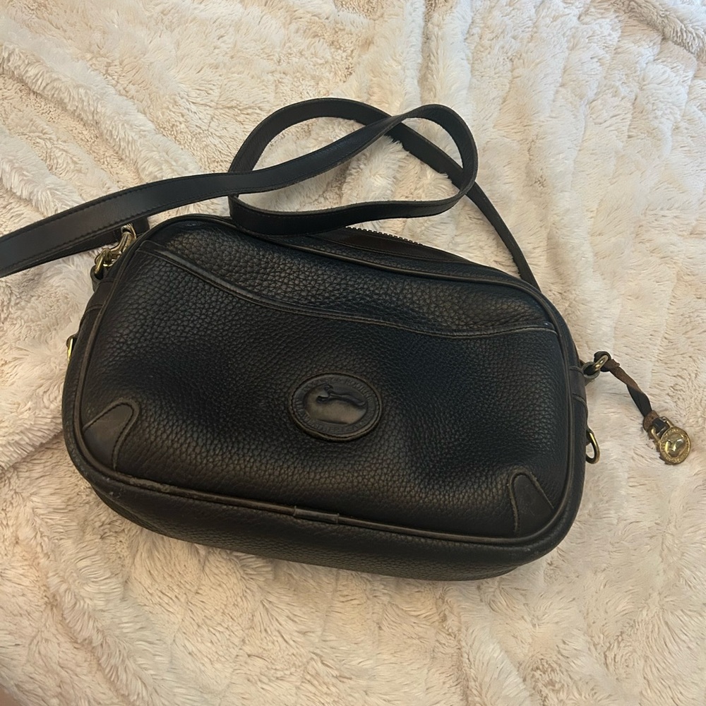 Dooney & Bourke Black Crossbody Bag Pebbled Leather